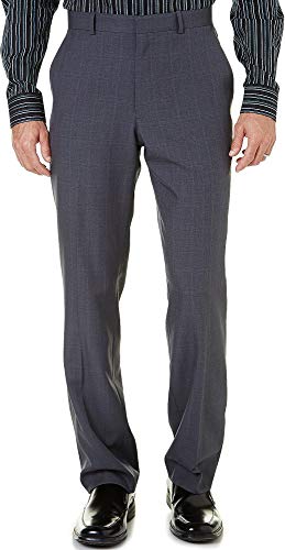 Perry Ellis mens Portfolio Portfolio Modern-fit Performance Dress Pants, Charcoal, 34W x 30L US