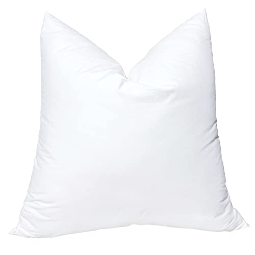 Pillowflex Synthetic Down Pillow Insert - 27x27 Down Alternative Pillow, Insert for Square Euro Sham, European Size Pillow - Polyester Accent Sofa Couch Bed Pillow - 1 Decorative Pillow Form