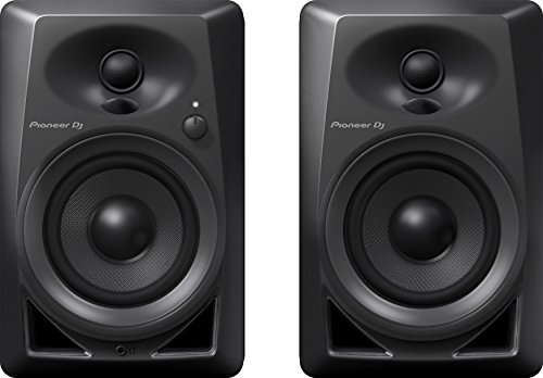 Pioneer DJ DM-40 - 21W 4" Two-Way Active Monitor - Black (Pair)