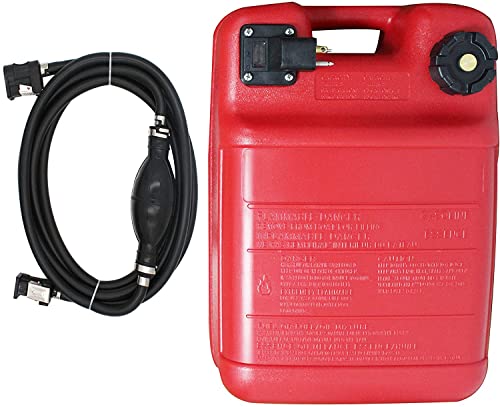 Portable Boat Fuel Tank 24L 6 Gallon Marine Outboard Motor Fuel Tank w/Connector