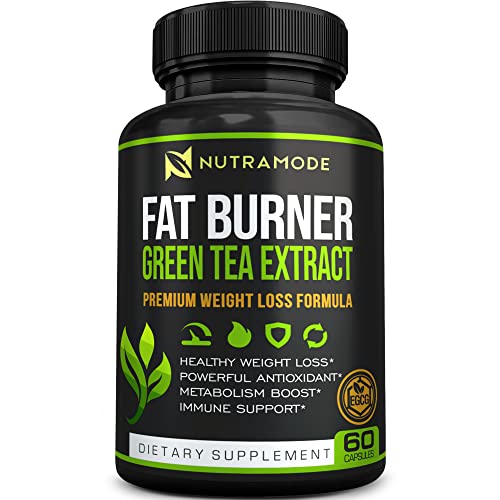 Premium Green Tea Extract Fat Burner Supplement with EGCG-Natural Appetite Suppressant-Healthy Weight Loss Diet Pills That Work Fast for Women and Men-Detox Metabolism Booster to Burn Belly Fat Fast