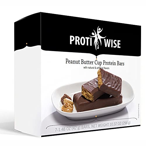 ProtiWise – High Protein 15g Bar | 7/Box | Weight Loss, Diet, KETO Friendly, Hunger Control, Meal Replacement | Gluten Free, Low Fat, Low Sugar (Peanut Butter Cup)