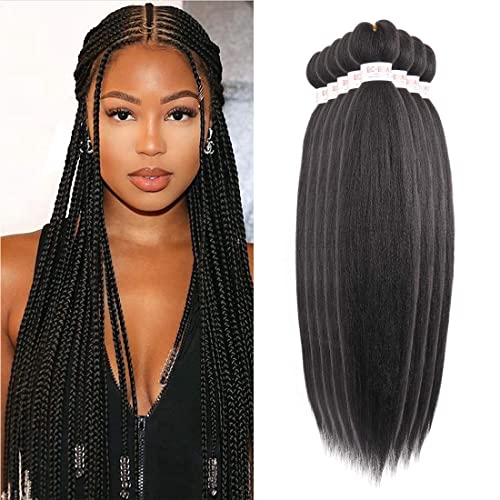 RIVERWOOD Prestretched Xpression Braid Hair 26 Inch 8 Packs for Black Women (26", 2#)