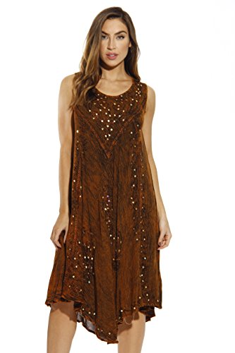 Riviera Sun 21660-RUS-1X Dress/Dresses for Women Rust