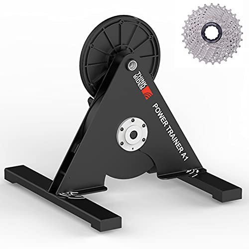 ROCKBROS Bike Trainer for Indoor Riding Direct Drive Smart Bike Trainer for Road Mountain Bike Indoor Exercise Training Stand with 11Speed Cassette, ANT+ & Bluetooth, ThinkRider A1