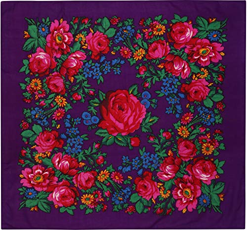 Rose Scarf (Purple)