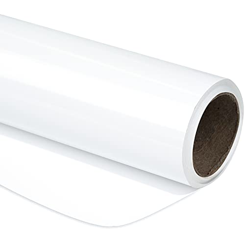 RUSPEPA White Metallic Wrapping Paper - Solid Color Paper Perfect for Wedding, Birthday, Christmas, Baby Shower - 17 Inches X 32.8 Feet