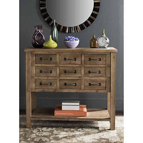 Safavieh American Homes Collection Mendie Natural Oak 9 Drawer Chest