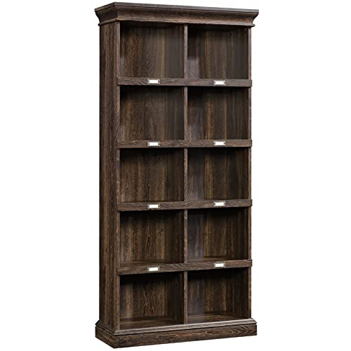 Sauder Barrister Lane Tall Bookcase, Iron Oak finish