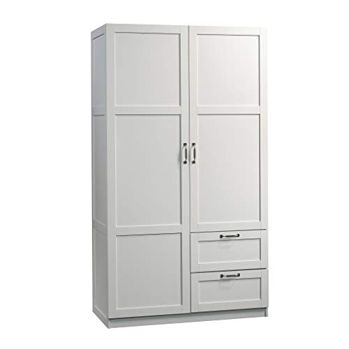 Sauder Large Storage Cabinet, Soft White Finish