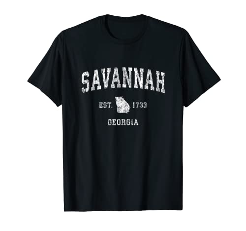 Savannah Georgia GA Vintage Athletic Sports Design T-Shirt