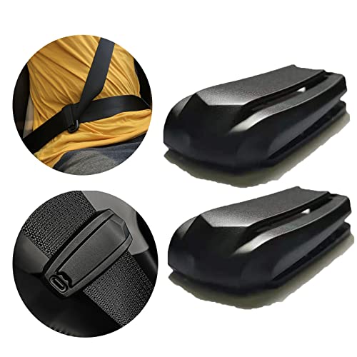 Seatbelt Seat Belt Adjuster,Seat Belt Clip Universal Shoulder and Neck Belt Locator Retainer Locking Clip, 2 Pieces