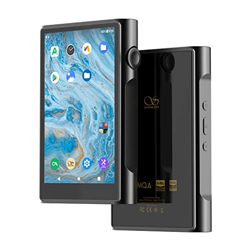 SHANLING M3 Ultra MP3/MP4 Player,Portable Hi-Res Bluetooth Audio Player,4.2inch LCD Touch Screen|MQA 16X|2.4G/5G|3500mAh| 3+32GB+2TB Scalable|Android 10|Dual ES9219C DAC/AMP|3.5mm&4.4mm Output (Black)