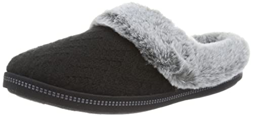 Skechers Women's Cozy Campfire-Home Essential Slipper, Black, 8