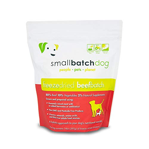 Smallbatch Pets, Beefbatch Sliders Freeze-Dried Dog Food (14 oz)