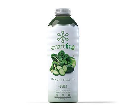 Smartfruit Harvest Greens + Detox, 100% Real Fruit Purée, Non-GMO, No Additives, Vegan - 48 Fl. Oz
