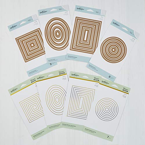 Spellbinders Essential Shapes Die & Hot Foil Plates Bundle, Metal