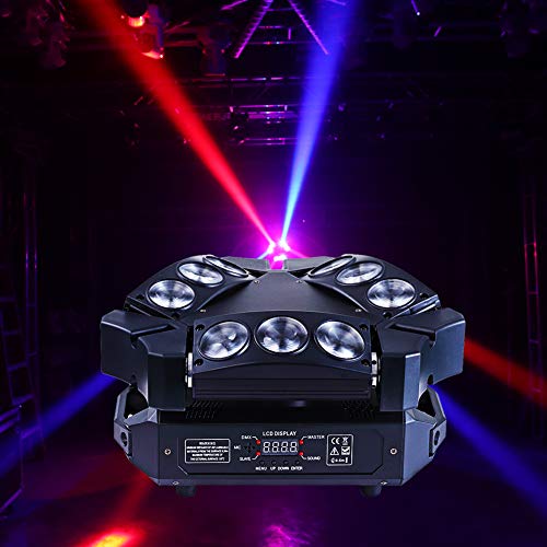 Stage Lights Moving Heads Dj Lighting DMX Lights DMX 512 Sound Activated for Party, Disco, Dance Floor, Bar, Wedding, Stage DJ Equipment Light Show