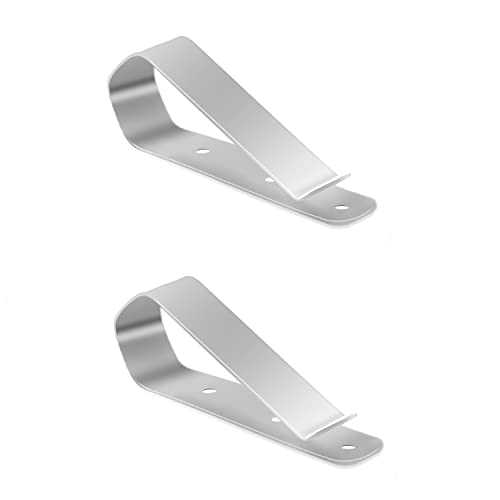 Stainless Steal Remote Visor Clip only for Liftmaster Chamberlain Sears Craftsman Garage Door Opener(2Pack)