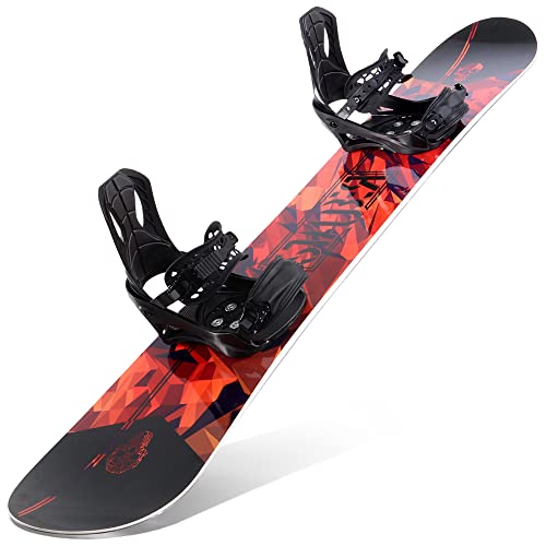 STAUBER 161cm Summit Snowboard & Binding Package Sizes 128, 133, 138,143, 148,153,158, 161- Best All Terrain, Twin Directional, Hybrid Profile - Adjustable Bindings - Designed for All Levels