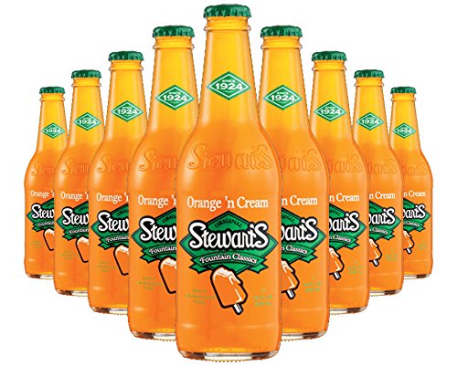 Stewart's Orange & Cream Soda, 12 fl oz (12 Glass Bottles)