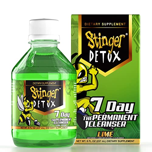 Stinger Detox 7-Day Permanent Drink – Lime Flavor – 8 FL OZ