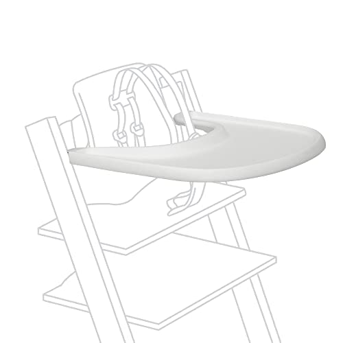 Stokke Tray, White - Designed Exclusively for Tripp Trapp Chair + Tripp Trapp Baby Set - Convenient to Use and Clean - Made with BPA-Free Plastic - Suitable for Toddlers 6-36 Months