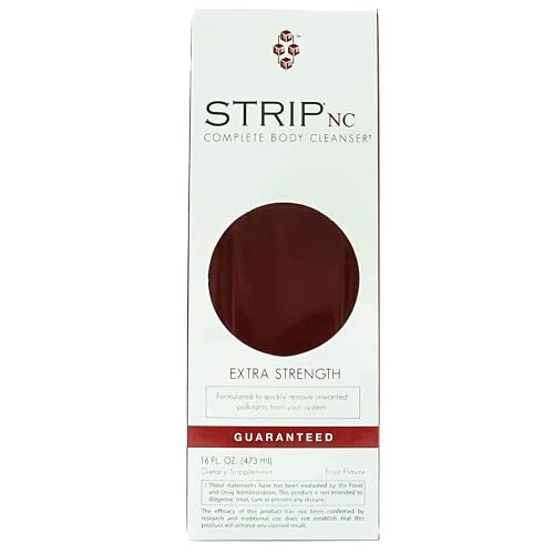 Strip Detox Drink - Extra Strength Body Detox Drink Supplement for Men & Women - 1 Hour Cleansing Drink & Deep System Cleanser - Fruit Punch Flavor - 16 oz