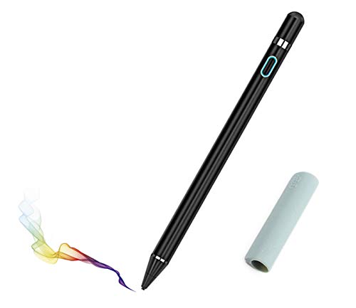 Stylus Pen Pencil 1st Generation Gen Replacement Compatible For Apple iPad Pro 1st & 2nd iPad 6th & 7th iPad Mini 5th iPad Air 3rd Gen Generation and iOS Android Capacitive Tablet Touch Screen (Black)