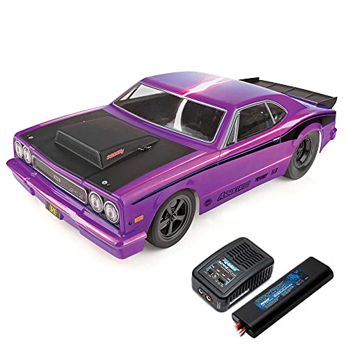 Team Associated 1/10 DR10 2 Wheel Drive Drag Race Car Brushless RTR Purple LiPo Combo ASC70028C Cars Electric RTR 1/10 Off-Road