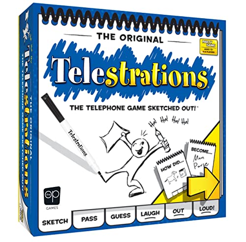 Telestrations Original 8-Player | Family Board Game | A Fun Family Game for Kids and Adults | Family Game Night Just Got Better | The Telephone Game Sketched Out | Ages 12+