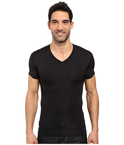 Under Armour Men's HeatGear Tactical V-Neck Compression Short-Sleeve T-Shirt , Black (001)/Clear , X-Large