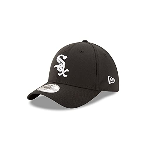 unisex MLB Chicago White Sox Team Classic Game 39Thirty Stretch Fit Cap, Black, Small/Medium