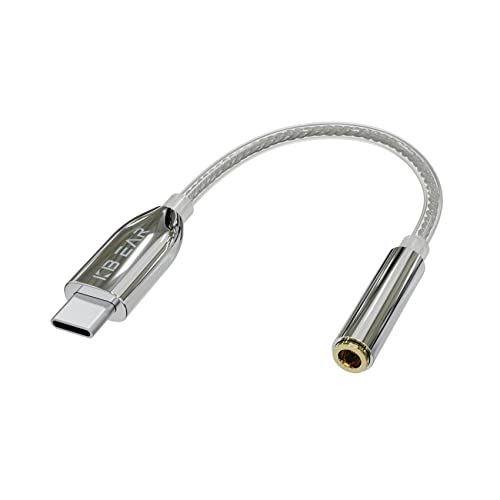 USB Type-C to 3.5mm Female Headphone Jack Adapter,KBEAR T1 Decoding Multi-Function Dongle Cable with Realtek ALC5686 high-Performance DAC Chip for Samsung Galaxy S22 S21 Ultra S20+