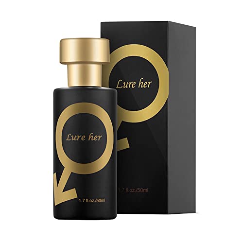 Vwlvrsco Golden Lure Perfume, Lure Her Perfume for Men, Cologne for Men Attract Women, Romantic Glitter Perfume Gift (Men)
