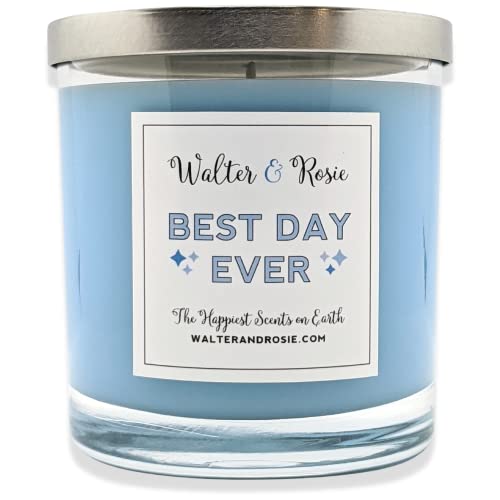 Walter & Rosie Candle Co. - Best Day Ever Candle - 11oz - Cotton Candy & Vanilla Scent - Inspired by Tangled - Soy Blend - Up to 40 Hrs