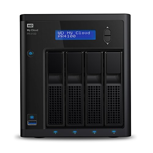 WD 32TB My Cloud Pro Series PR4100 Network Attached Storage - NAS - WDBNFA0320KBK-NESN