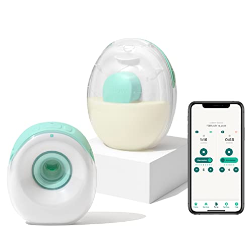 Willow Pump Wearable Breast Pump | Willow Go™ Hands Free, Cord Free Double Electric Breast Pump | Discreet and Quiet in Bra Design with app Control | 21mm and 24mm Flange