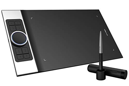 XPPen Deco Pro Medium Graphics Drawing Tablet Ultrathin Digital Pen Tablet with Tilt Function Double Wheel and 8 Shortcut Keys 8192 Levels Pressure 11x6 Inch Working Area