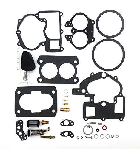 YBATUWU Complete Carburetor Kit for Mercruiser Marine 2 Barrel 3.0L 4.3L 5.0L 5.7L with FLOAT 3302-804844002，19032C