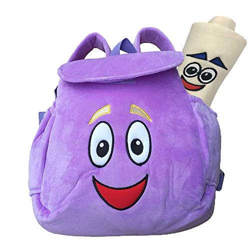 YCZTXSJT Backpack，Purple Explorer Soft Plush Backpack，For Backpacks Toys Toddler Gifts(Style A)