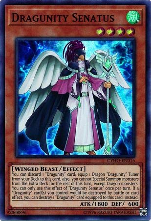 Yu-Gi-Oh! - Dragunity Senatus - CYHO-EN016 - Super Rare - Unlimited Edition - Cybernetic Horizon