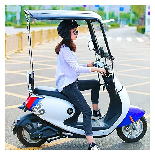 YYDD Electric Bikes Covers Outdoor Waterproof Universal Electric Motorcycle Sunshade Cover,Mobility Scooter Rain Waterproof Cover,Battery Car Canopy Umbrella Cover,Waterproof Sun Visor (Color : A)