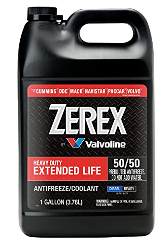 Zerex Extended Life Red Heavy Duty (HD) 50/50 Prediluted Ready-to-Use Antifreeze/Coolant 1 GA