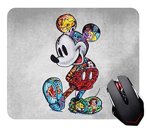 Abili Mouse pad Cute Mickey Mousepad Funny Gaming Mouse Pad Computer and Learning Mouse Pad Personalized Design Non-Slip Rubber Mouse pad