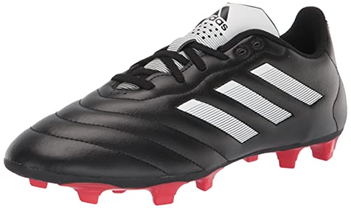 adidas Unisex Goletto VIII Firm Ground Soccer Shoe, Core Black/White/Red, 10 US Men