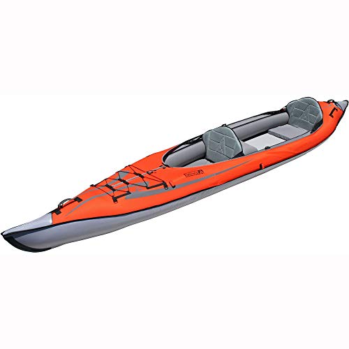 Advanced Elements AE1007-E AdvancedFrame Convertible Elite Inflatable Kayak , Red, 15ft