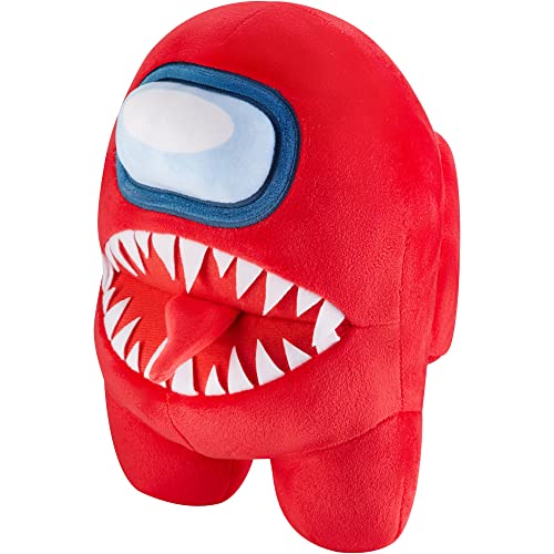 Among Us Plush Impostor | Unique Among Among Us Collectibles | Among Us Toys and Playable Characters | 10 Inch Plush Toy Doll -Huggable Plushie w/Teeth and Tongue Sticking Out | Kids’ Toys Licensed