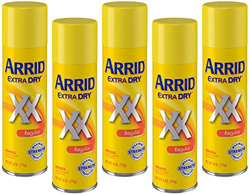 ARRID Extra Dry Anti-Perspirant Deodorant Spray Regular 6 oz (Pack of 5)