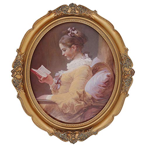 Baroque Oval Frame 8x10 Vintage Picture Frames 8 x 10 in Gold for Gallery Wall Display